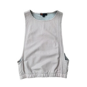 Y-3 Yohji Yamamoto Adidas Leather Muscle Tee Shirt Tank Top Perforated Pink S